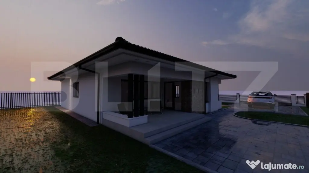 Casa de vanzare, 3 camere, 117 mp, 930 mp teren - zona Aero
