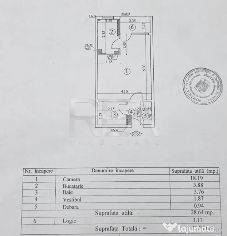 Garsonieră renovată | Etaj 1 | Drumul Taberei