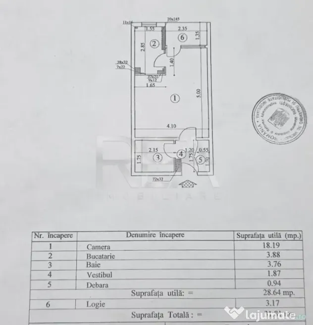 Garsonieră renovată | Etaj 1 | Drumul Taberei