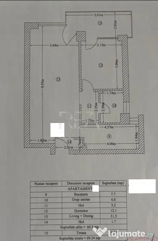2 camere Floreasca, centrală, an 2021, 69 mp