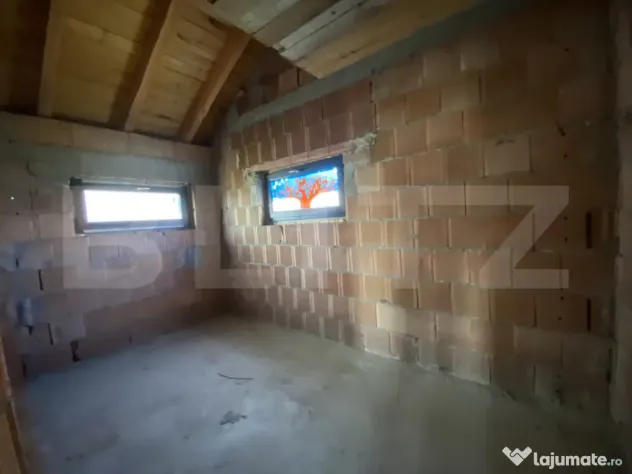 Casă D+P+E la roșu, 196 mp, garaj, teren 400 mp – zona D