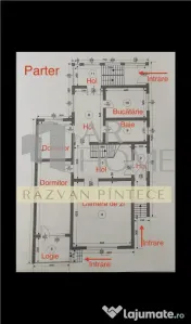 Casa S P 1E, 11 camere, garaj, teren 1915 mp, stradal Paules