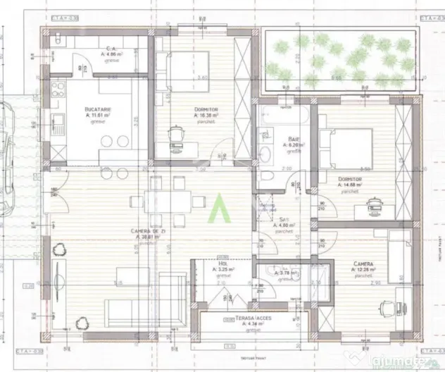 CASA MODERNA DE VANZARE IN TURENI | 147 MP | TEREN 805 MP |