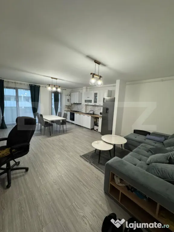 Apartament cu 2 camere, semidecomandat, parcare subterana