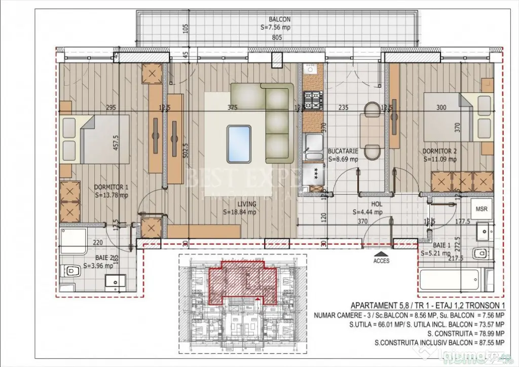 3 Camere | Ansamblu Nou | Comision 0% | Theodor Pallady