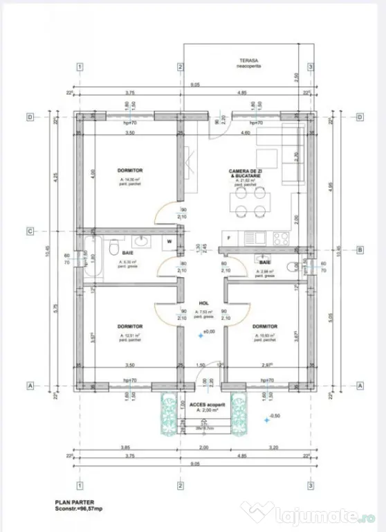 Casa zona Selgros, 97mp construiti, teren 276mp