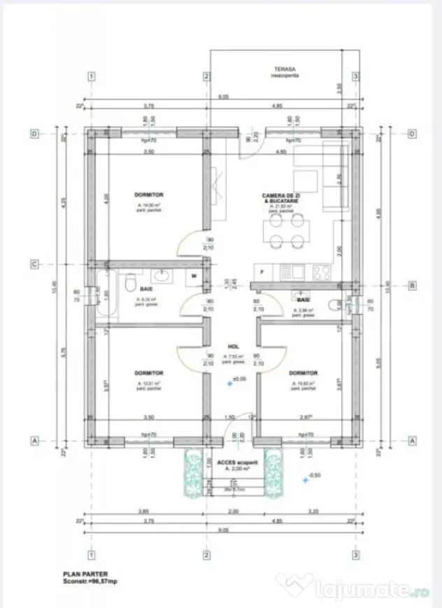 Casa zona Selgros, 97mp construiti, teren 276mp