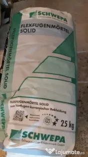 Mortar/chit (alb) pentru rosturi caramida aparenta.