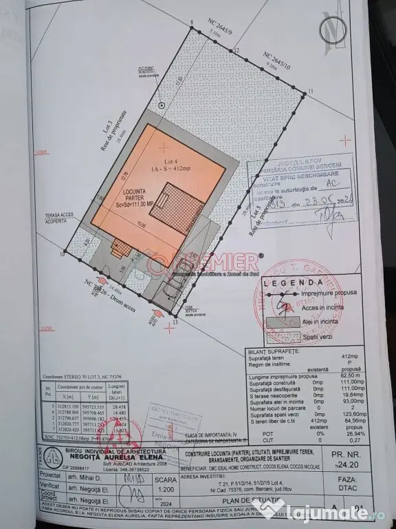 25.000 € REDUCERE | Casă Parter 4 Camere | Curte 412 mp