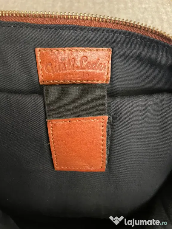 Geantă de umăr/crossbody din piele naturală – Maro