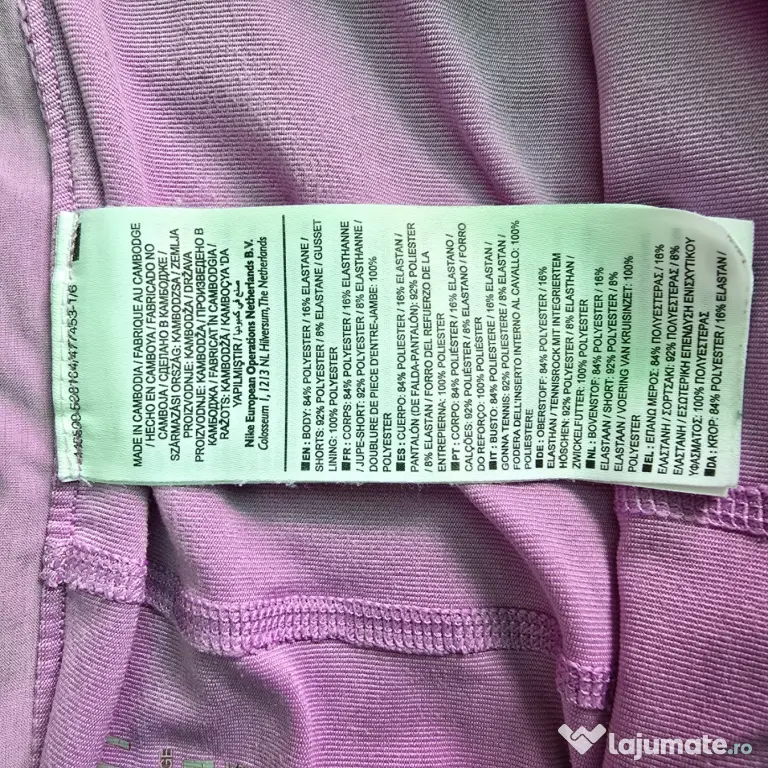 Fustă sport Nike damă mărimea L mov tenis/golf Dri-FIT ca nouă rară