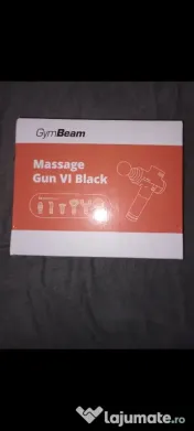 Pistol de masaj GymBeam VI Black - SIGILAT / NOU în cutie
