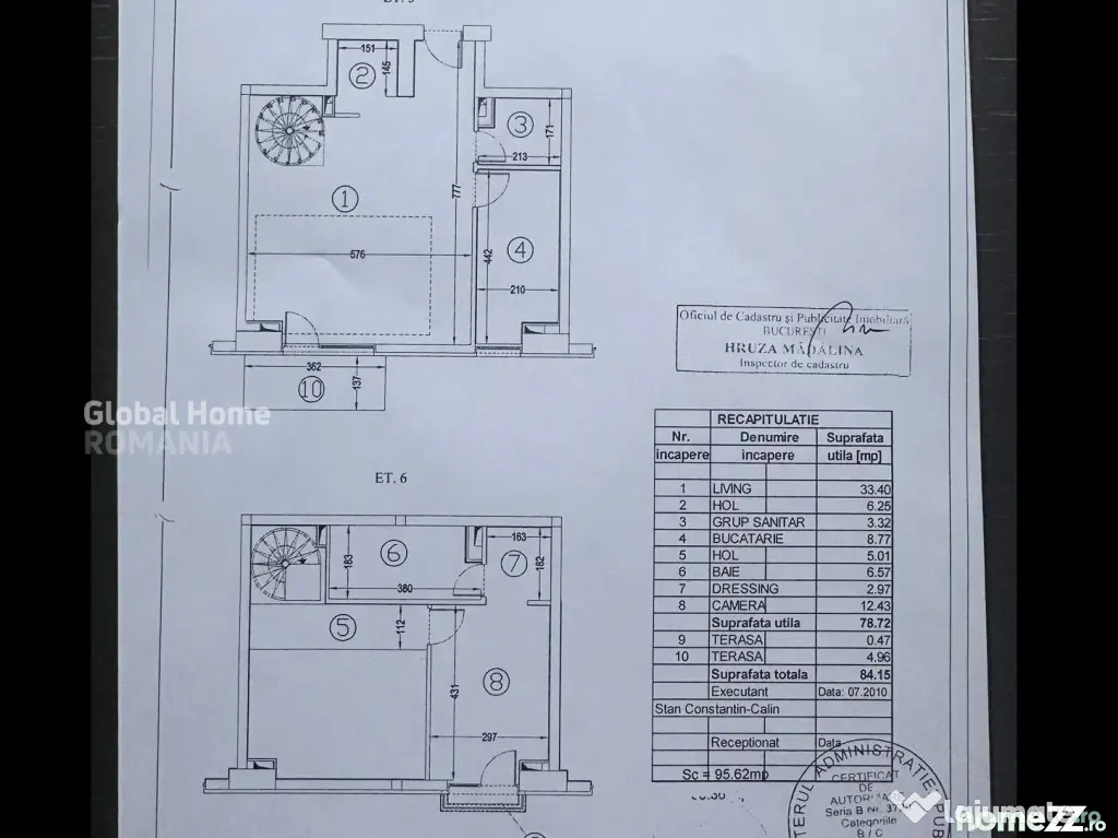 Parcul Carol - Viilor | Duplex 2 Camere | 84mp
