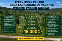 Teren intravilan cu panorama, utilitati, 2000 mp, zona Rogoj