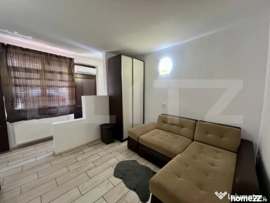 Garsoniera, 38 mp, AC si centrala proprie, parter, zona Cent - Craiova (Dolj)