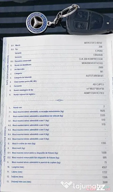 Mercedes CLK 200 KOMPRESSOR