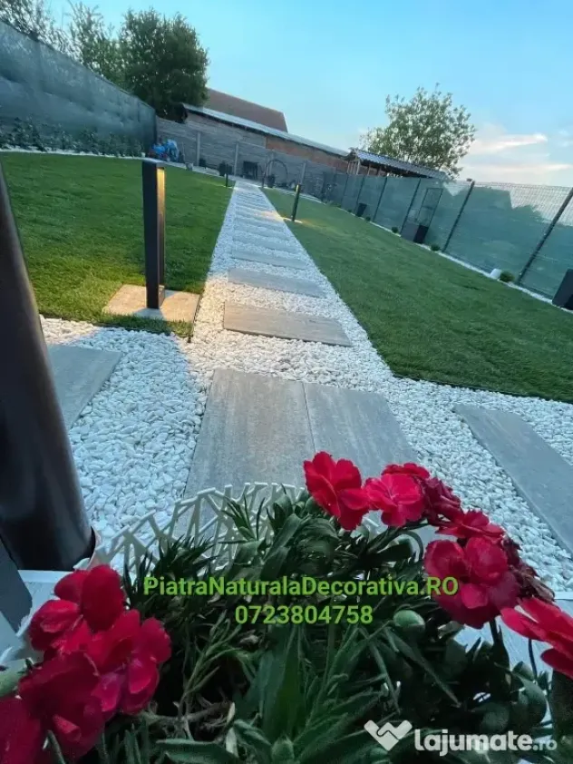 Spartură de Marmură Albă,Piatră Naturală pentru Decor ,Peisagistică