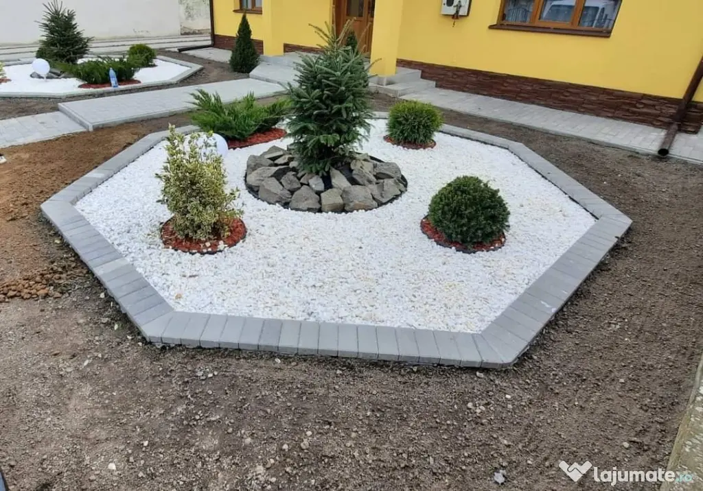 Spartură de Marmură Albă,Piatră Naturală pentru Decor ,Peisagistică