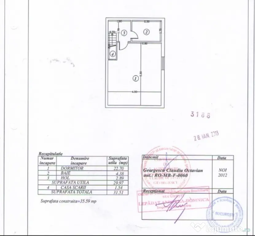 Duplex 2 camere, spațios, mobilat și utilat, gata de mutare