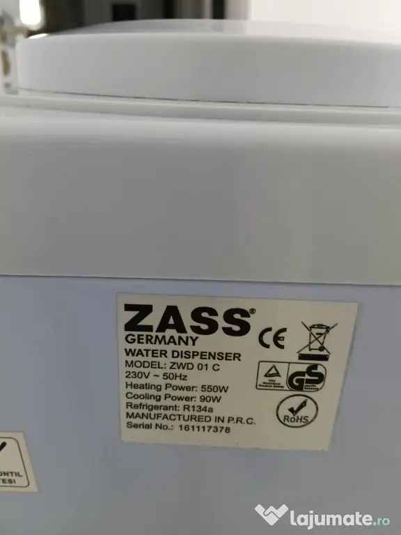 Dozator de apa Zass cu compresor