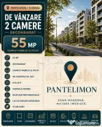 2 camere Pantelimon/Chișinău decomandat, centrală, an 202