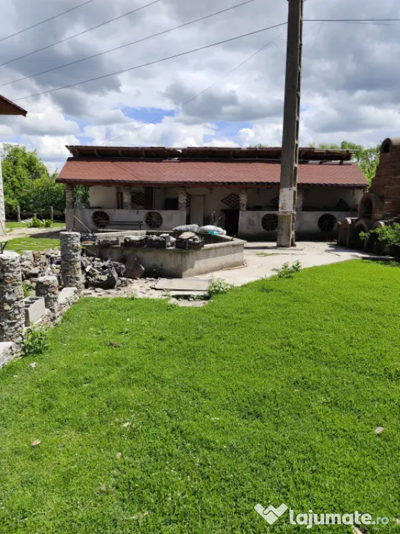 Casă spațioasă cu 800 mp teren, foișor și toate utilit?