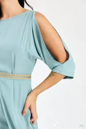 Rochie bleu pastel lunga de vară, nouă