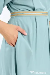 Rochie bleu pastel lunga de vară, nouă