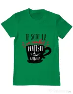 Tricou ADLER barbat Te scot la un zambet Verde mediu