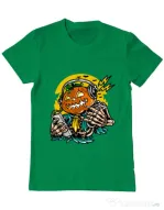 Tricou ADLER barbat Pumpkin Music Verde mediu