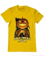 Tricou ADLER barbat Jack o lantern Galben