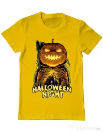 Tricou ADLER barbat Jack o lantern Galben