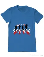 Tricou ADLER barbat Abbey road killer Albastru azuriu