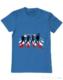 Tricou ADLER barbat Abbey road killer Albastru azuriu