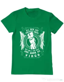 Tricou ADLER barbat The best men are born as Virgo Verde mediu