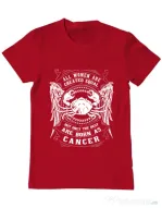 Tricou ADLER barbat The best women are born as Cancer Rosu