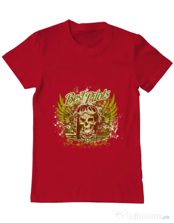 Tricou ADLER barbat Best pilots Rosu