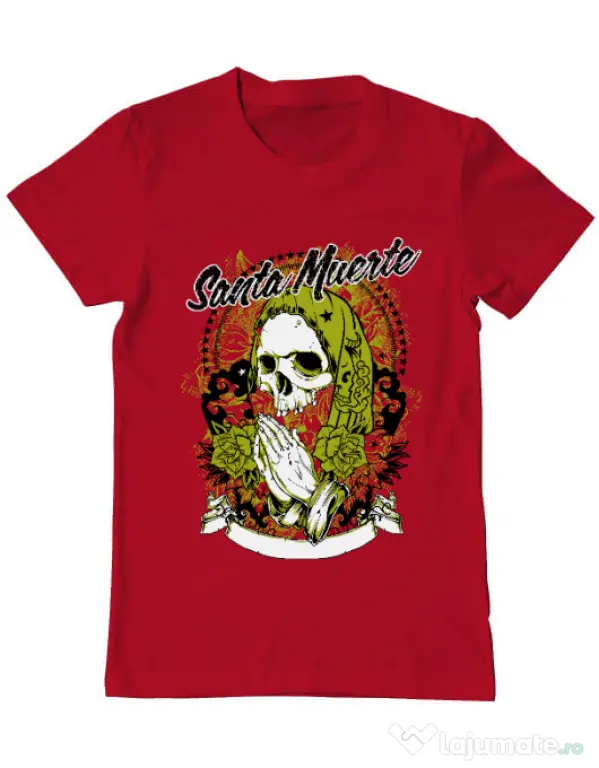 Tricou ADLER barbat Holy death Rosu