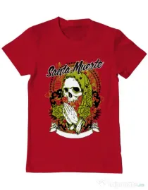 Tricou ADLER barbat Holy death Rosu