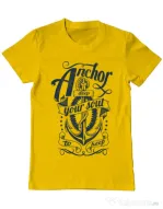 Tricou ADLER barbat Anchor deep Galben