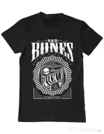Tricou ADLER barbat Bad bones crew always win Negru