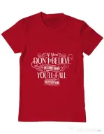 Tricou ADLER barbat Believe in something Rosu