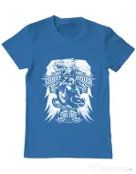 Tricou ADLER barbat Ghost rider Albastru azuriu