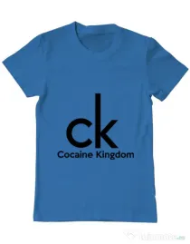 Tricou ADLER barbat Cocaine kingdom Albastru azuriu