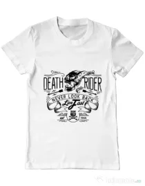 Tricou ADLER barbat Never look back Alb