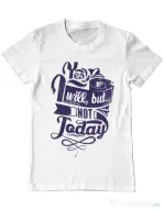 Tricou ADLER barbat Not today Alb