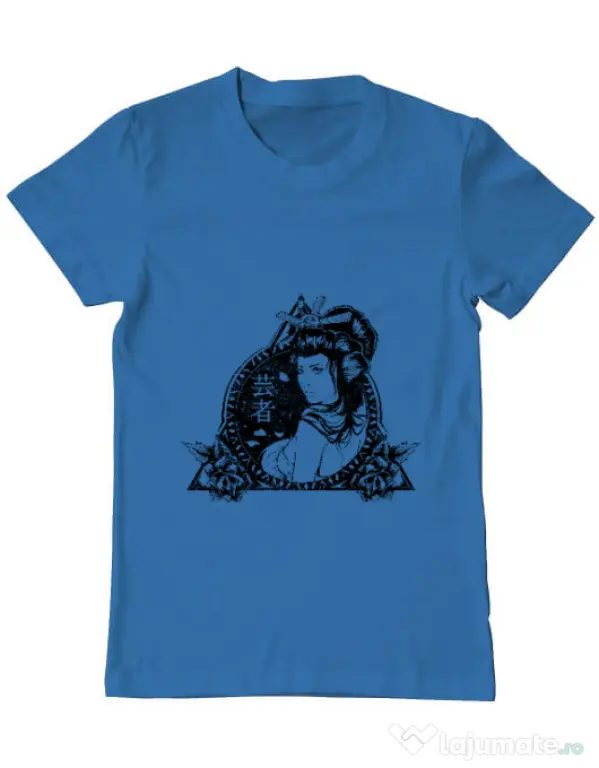 Tricou ADLER barbat Oriental vibes Albastru azuriu