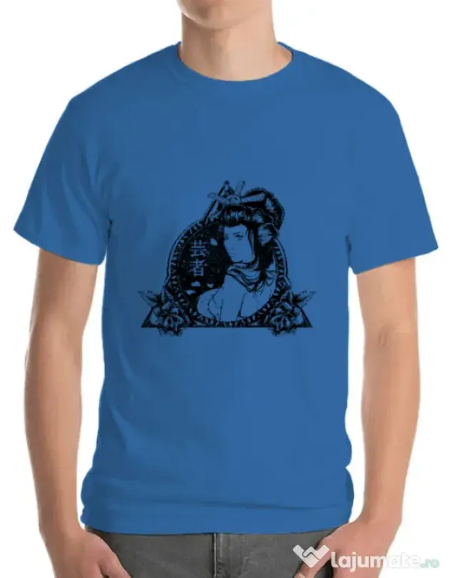 Tricou ADLER barbat Oriental vibes Albastru azuriu