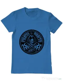 Tricou ADLER barbat Pirates of the north Albastru azuriu