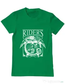 Tricou ADLER barbat Riders on the storm Verde mediu